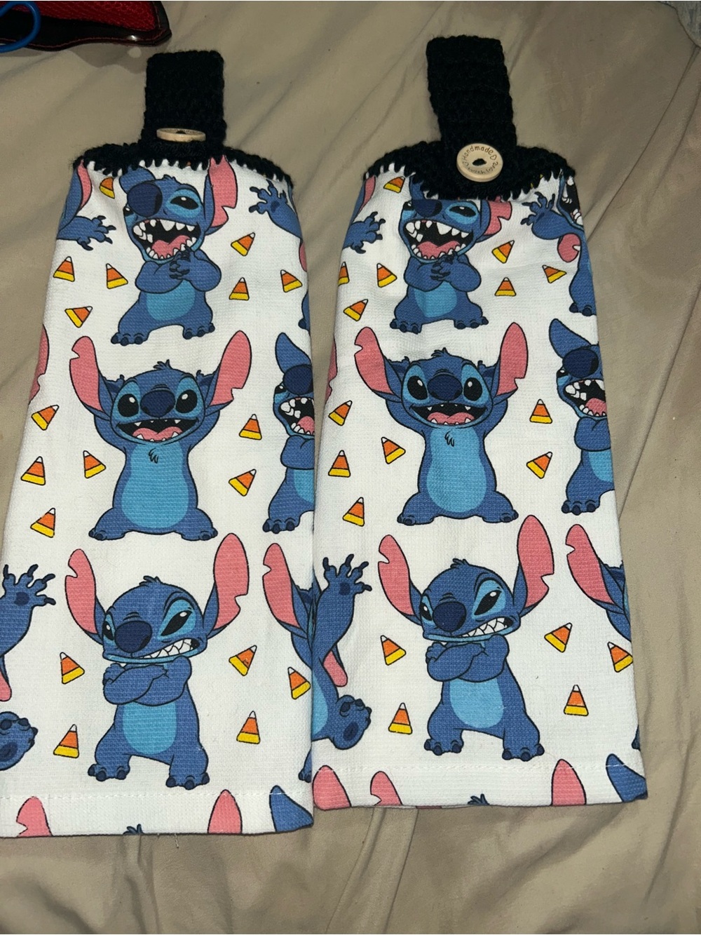 Stitch Halloween Hanging Towel Set